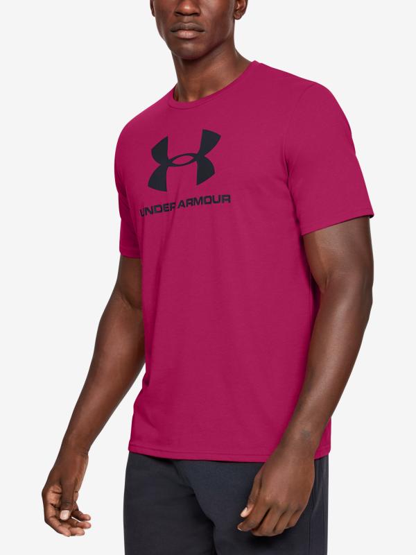 Tričko Under Armour Sportstyle Logo Ss Růžová