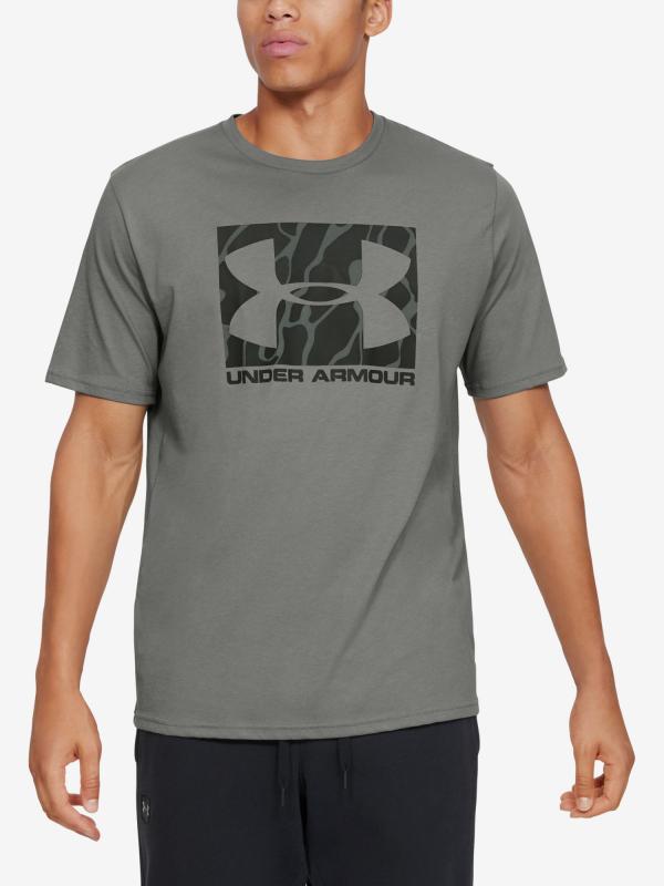 Tričko Under Armour Camo Boxed Logo Ss Šedá
