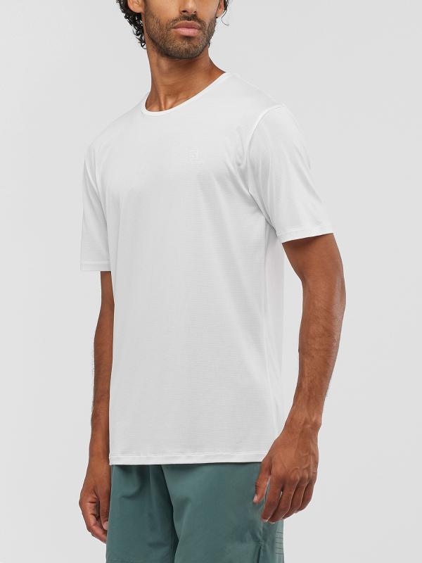 Tričko Salomon Agile Training Tee M White/Heather Bílá