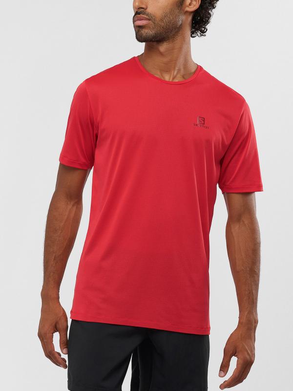 Tričko Salomon Agile Training Tee M Goji Berry Červená