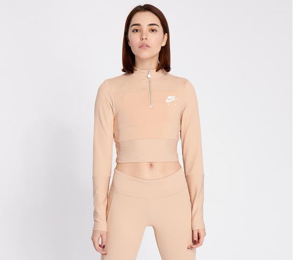Nike Sportswear Air Longsleeve Rib Top Shimmer/ Ice Silver