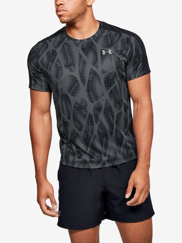 Tričko Under Armour Speed Stride Printed Ss Šedá