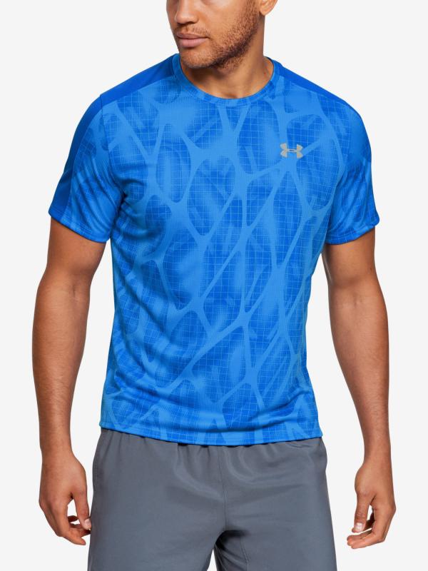 Tričko Under Armour Speed Stride Printed Ss Modrá