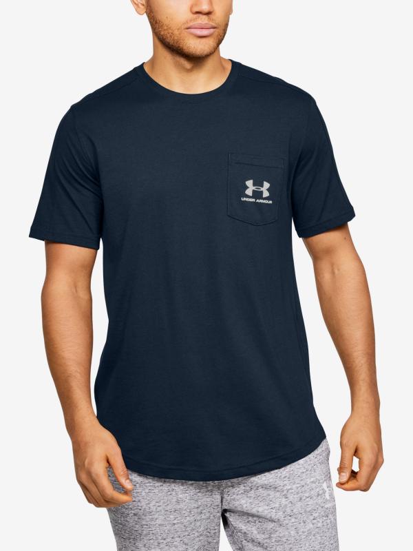Tričko Under Armour Sportstyle Ss Modrá