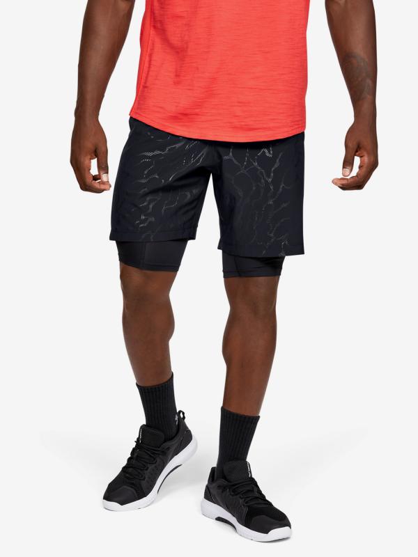 Kraťasy Under Armour Woven Graphic Emboss Sts Černá