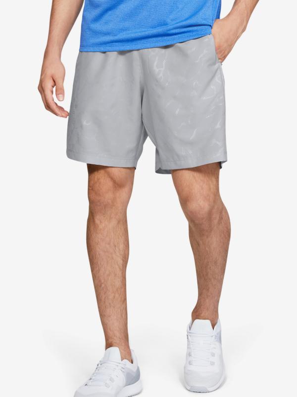 Kraťasy Under Armour Woven Graphic Emboss Sts Šedá