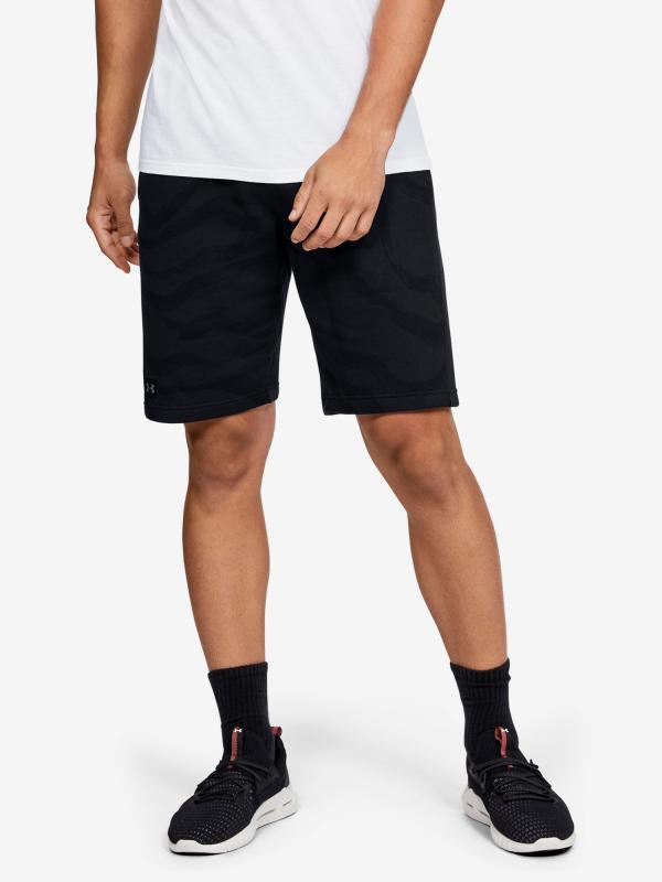Kraťasy Under Armour Rival Fleece Printed Shorts Černá