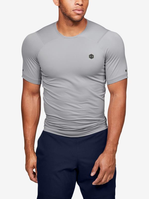 Kompresní tričko Under Armour Rush Hg Compression Ss Šedá