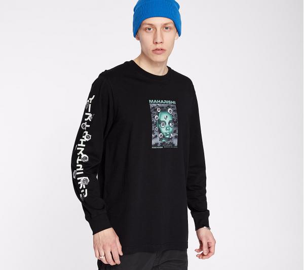 maharishi 2020Vision Organic Long Sleeve Tee Black