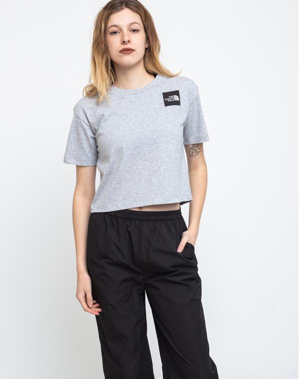 The North Face W Cropped Fine Tee Tnf Light Grey Heather XS