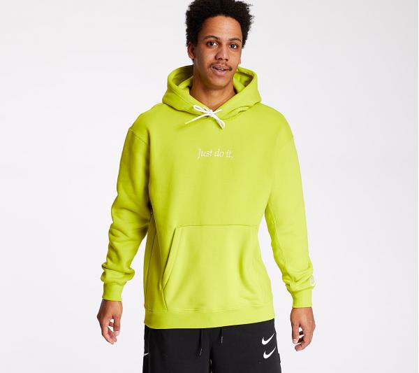 Nike Just Do It Heavyweight Hoodie Lime Green