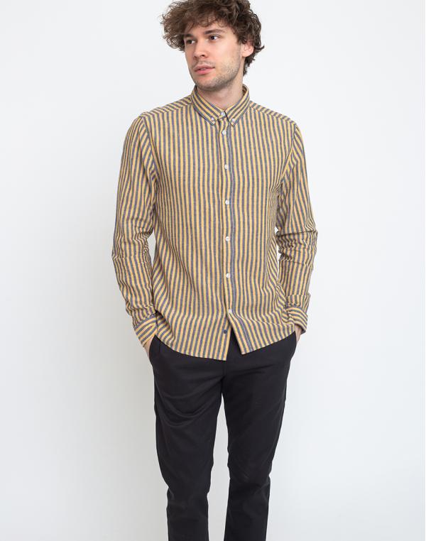 RVLT 3758 Stripe Shirt Yellow M
