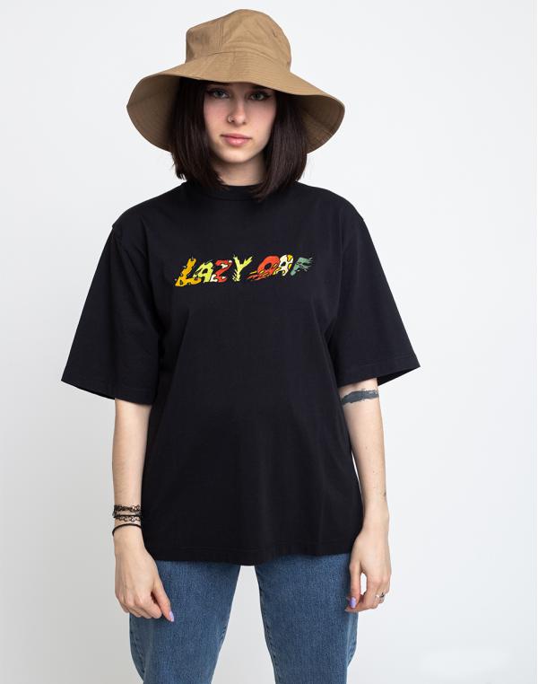 Lazy Oaf Go Outside Oversized Tee Black M