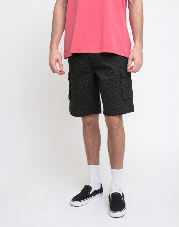 Lazy Oaf Khaki Leopard Shorts Green 30