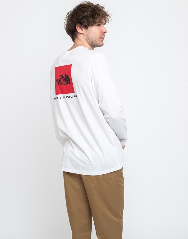 The North Face Ls Red Box Tee Tnf White M
