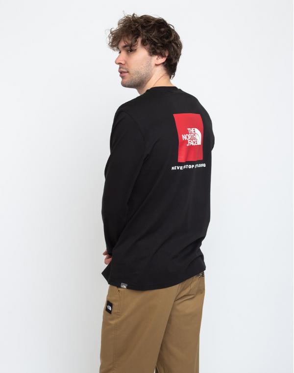 The North Face Ls Red Box Tee Tnf Black S