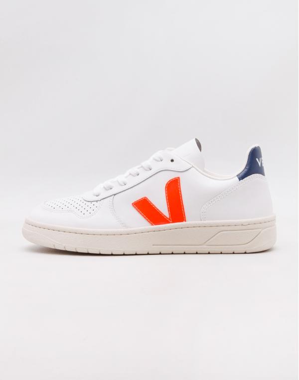 Veja V-10 Extra White Orange Fluo Cobalt 37