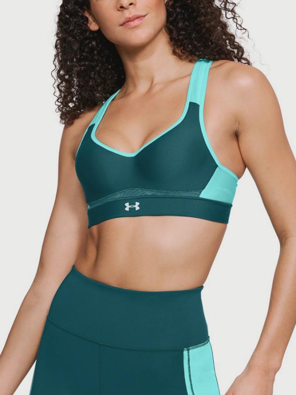 Podprsenka Under Armour Warp Knit High Impact Zelená