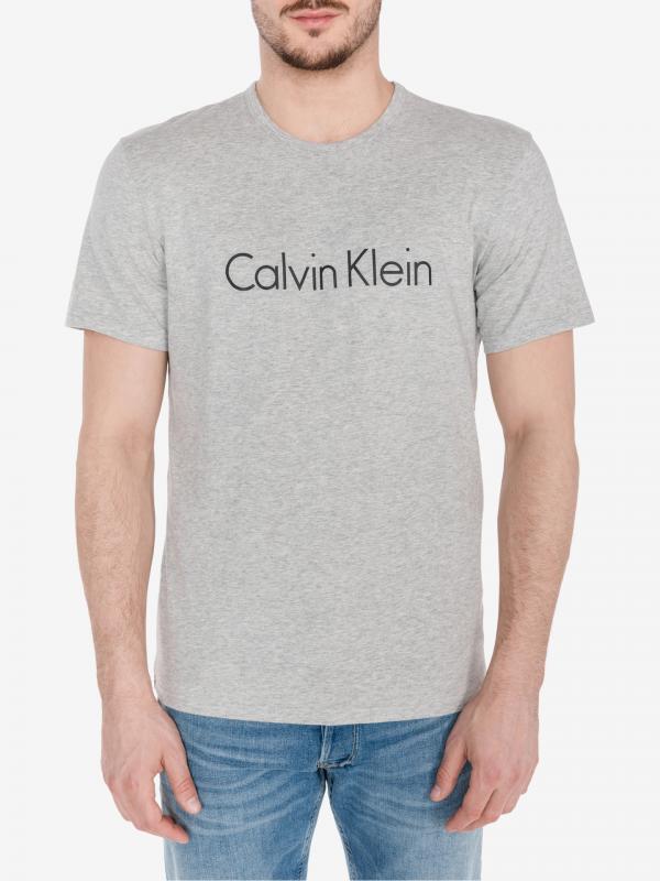 Triko na spaní Calvin Klein Šedá