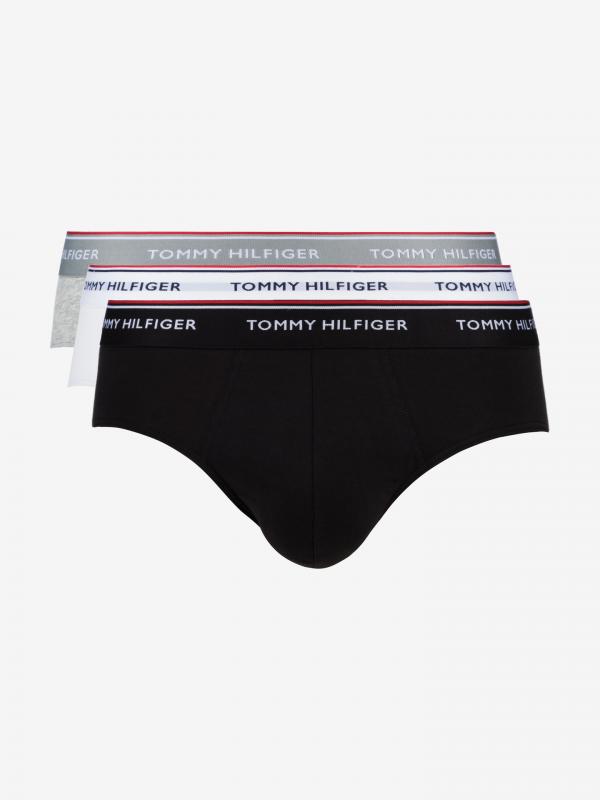 Slipy 3 ks Tommy Hilfiger Šedá