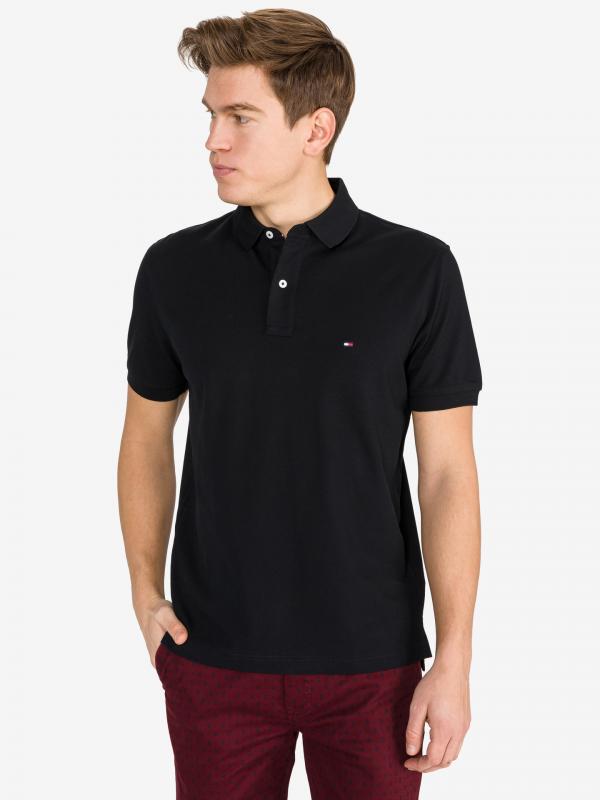 Polo triko Tommy Hilfiger Černá