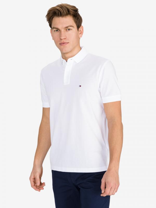 Polo triko Tommy Hilfiger Bílá