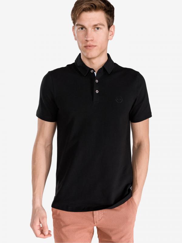 Polo triko Armani Exchange Černá