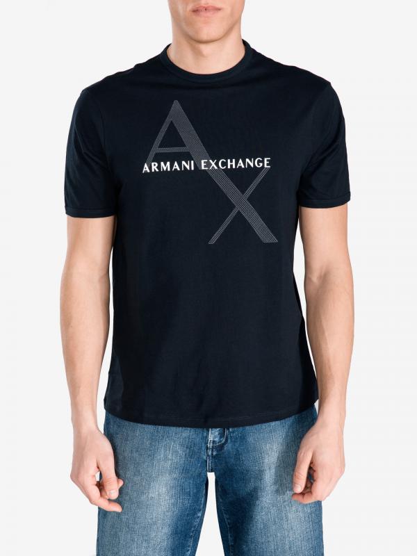 Triko Armani Exchange Modrá