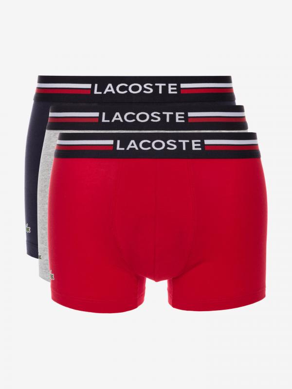 Boxerky 3 ks Lacoste Barevná