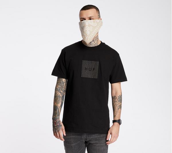 HUF Quake Box Logo Tee Black
