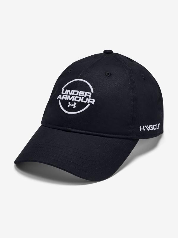 Kšiltovka Under Armour Spieth Washed Cotton Cap-Blk Černá