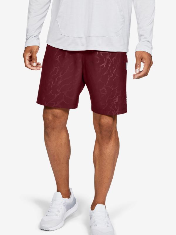 Kraťasy Under Armour Woven Graphic Emboss Sts Červená