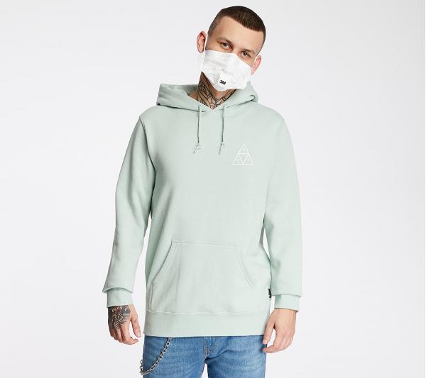 HUF Essentials Triple Triangle Hoodie Harbor Grey