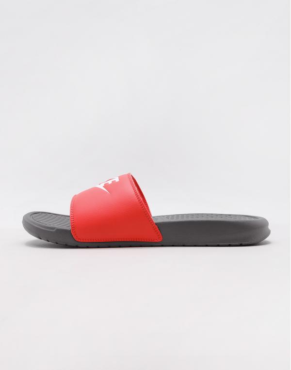 Nike Benassi JDI Iron Grey/ White - Track Red 40