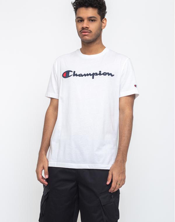 Champion Crewneck T-Shirt WHT S