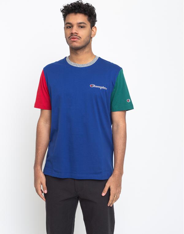 Champion Crewneck T-Shirt DSB/RIR/EVG/GRJM S