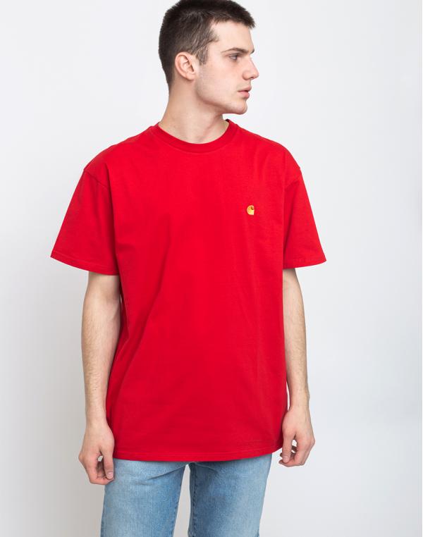 Carhartt WIP S/S Chase T-Shirt Etna Red/Gold S