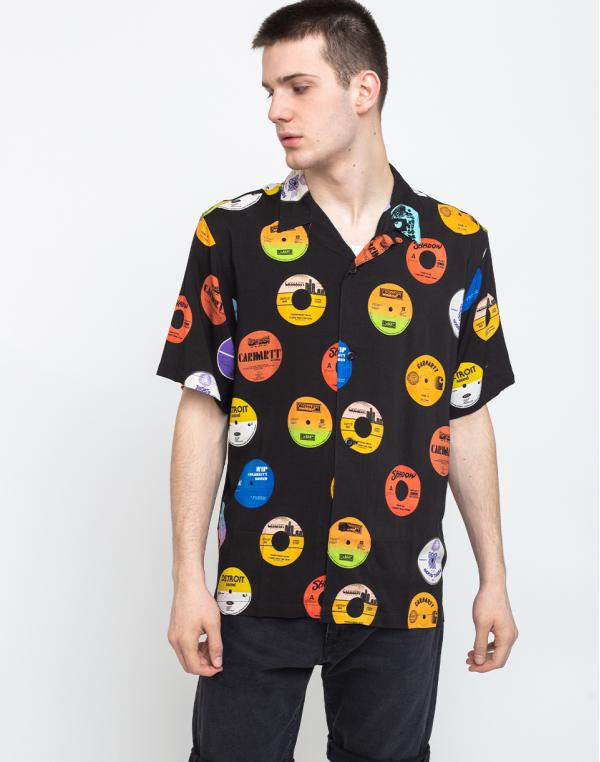 Carhartt WIP S/S Record Shirt Record Print/Black L