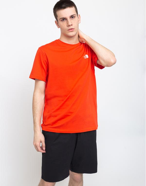 The North Face Simple Dome Tee Fiery Red M