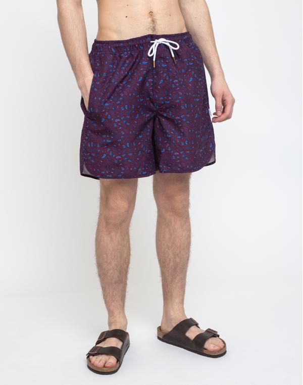 Dedicated Swim Shorts Sandhamn Paisley Burgundy M