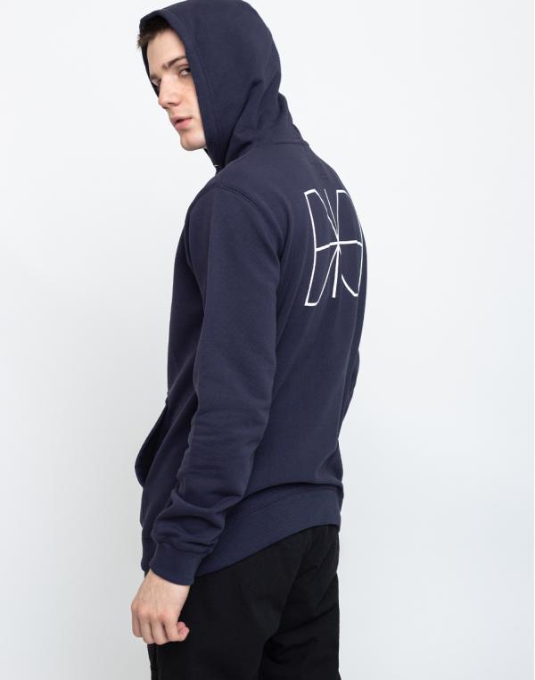 Makia Trim Hooded Sweatshirt Dark Blue M