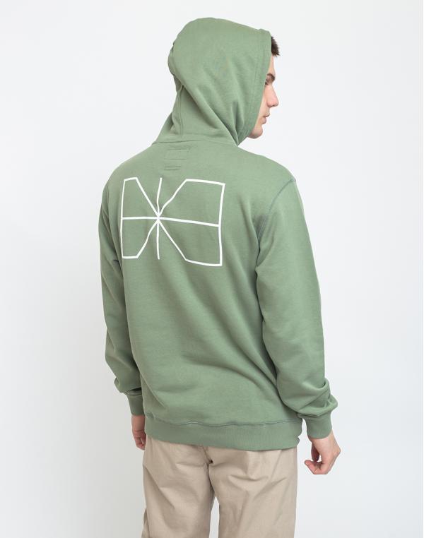 Makia Trim Hooded Sweatshirt Olive S