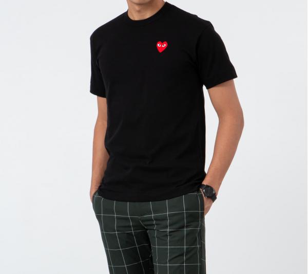 Tričko Comme des Garçons PLAY Tee UNISEX Black XXL