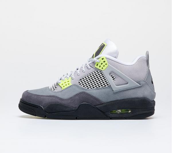 Air Jordan 4 Retro SE Cool Grey/ Volt-Wolf Grey-Anthracite