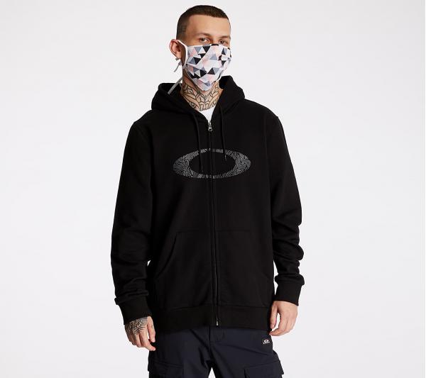 Oakley Camo Lines Ellipse Full Zip Hoodie Black