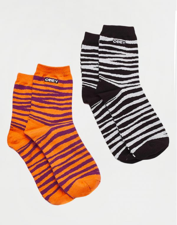 Obey Twinning Socks Black Combo