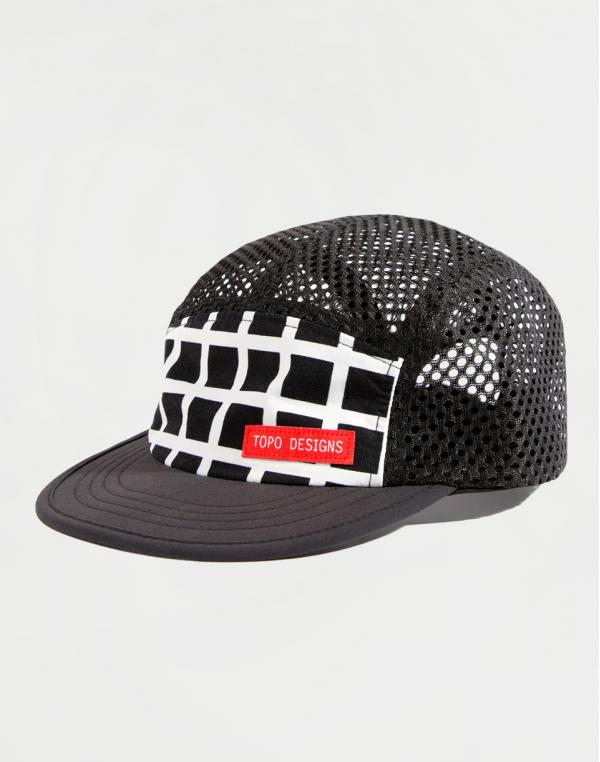 Topo Designs Sport Hat Black Grid