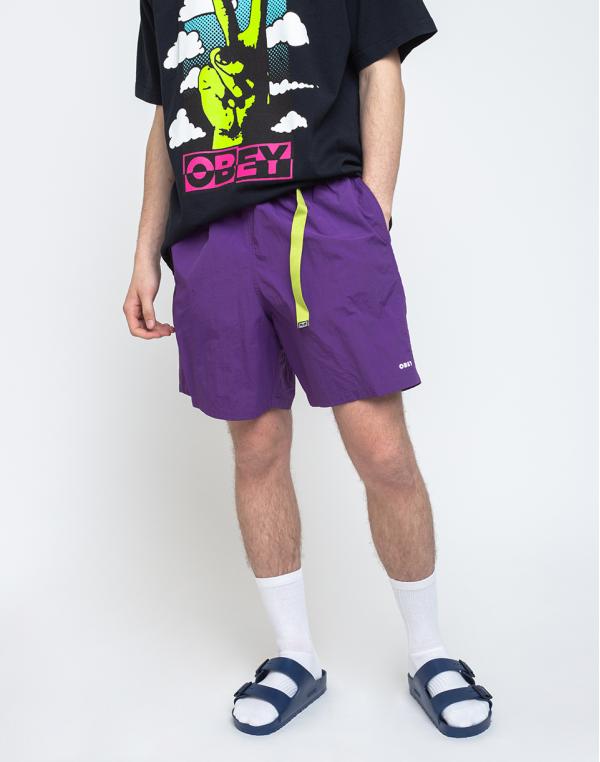 Obey Easy Relaxed Trek Short Hero Purple L