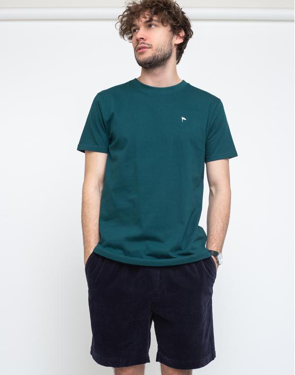 Wemoto Flag Tee Dark Green S