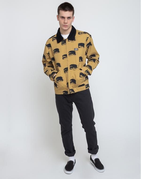 Obey Sees All Work Jacket Almond Multi S